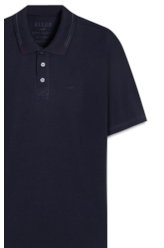 Polo Piquet Ellus Italico Classic Mc Dark Navy