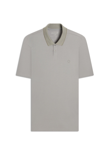 Polo Piquet Ellus Stripes Classic Mc Azul Seco
