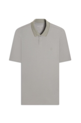 Polo Piquet Ellus Stripes Classic Mc Azul Seco