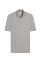 Polo Piquet Ellus Stripes Classic Mc Azul Seco