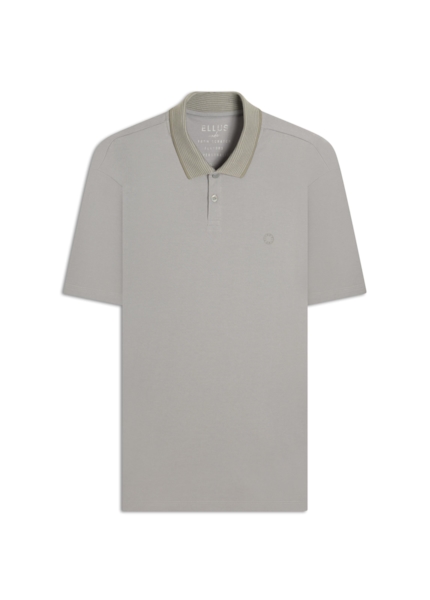 Polo Piquet Ellus Stripes Classic Mc Azul Seco