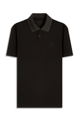 Polo Piquet Ellus Stripes Classic Mc Preto