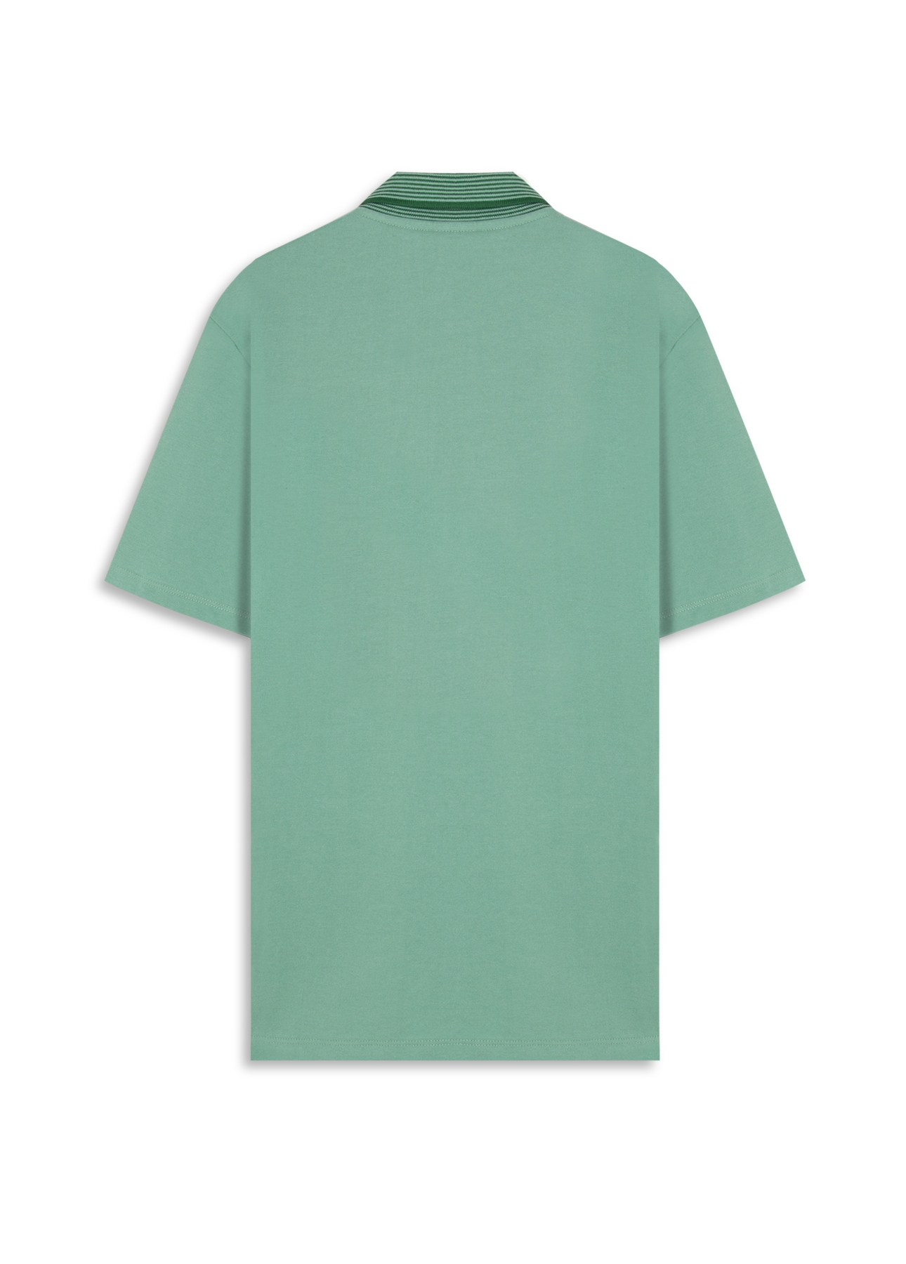 Polo Piquet Ellus Stripes Classic Mc Verde Maca