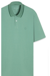 Polo Piquet Ellus Stripes Classic Mc Verde Maca