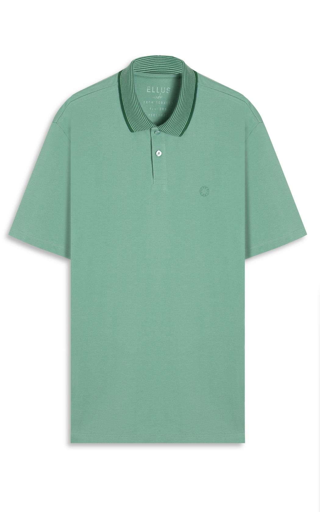 Polo Piquet Friso Triplo Classic Mc Verde Maca