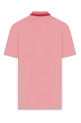 Polo Piquet Friso Triplo Classic Mc Rosa Dusty