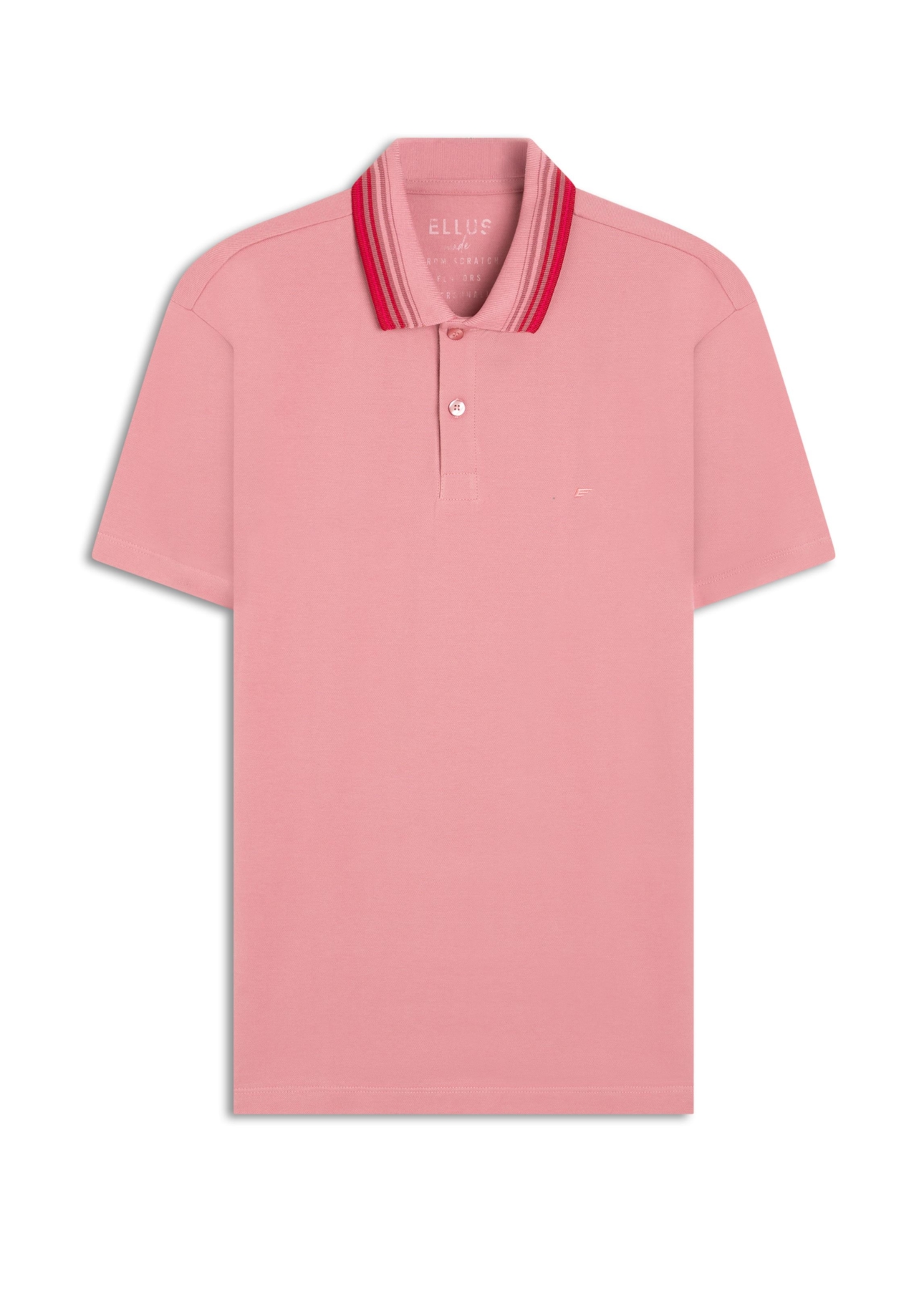 Polo Piquet Friso Triplo Classic Mc Rosa Dusty