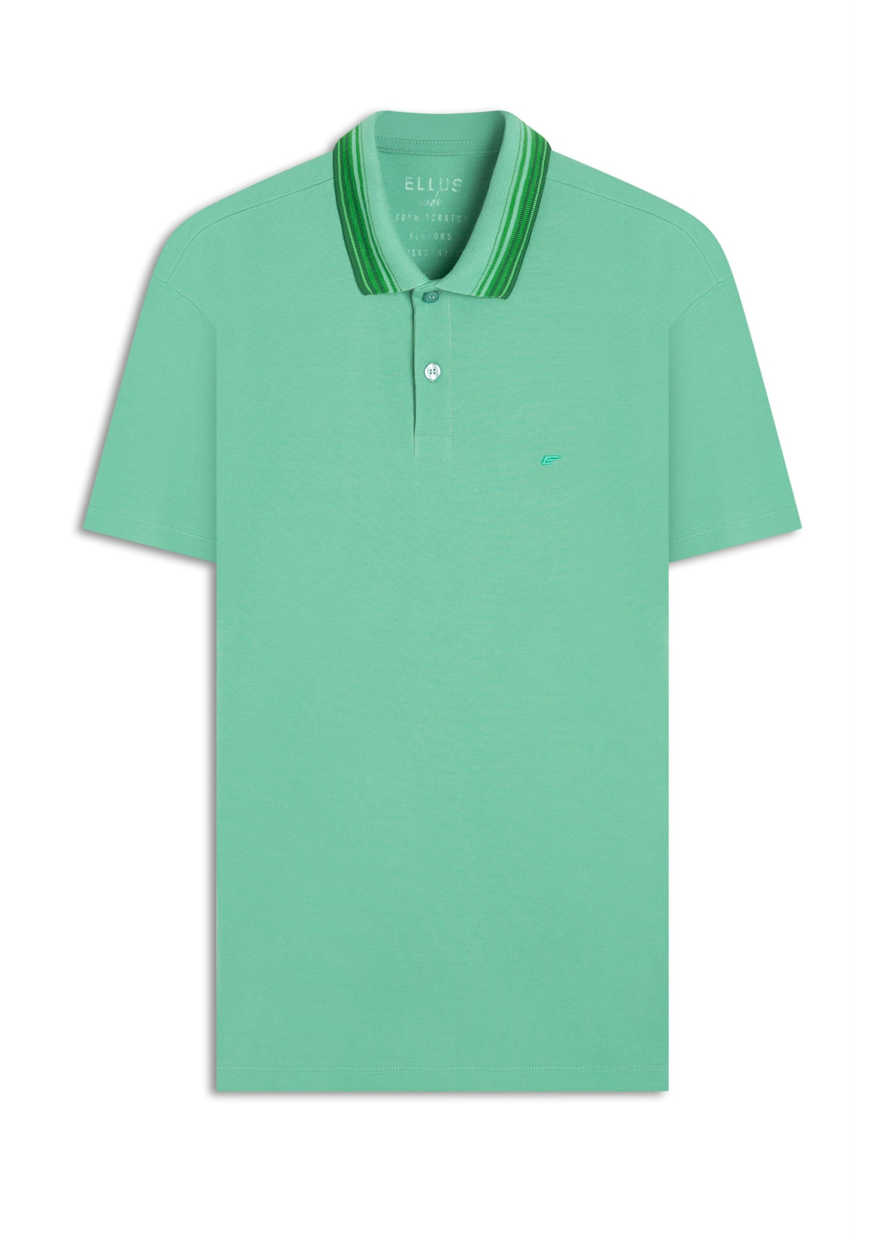 Polo Piquet Friso Triplo Classic Mc Verde Maca