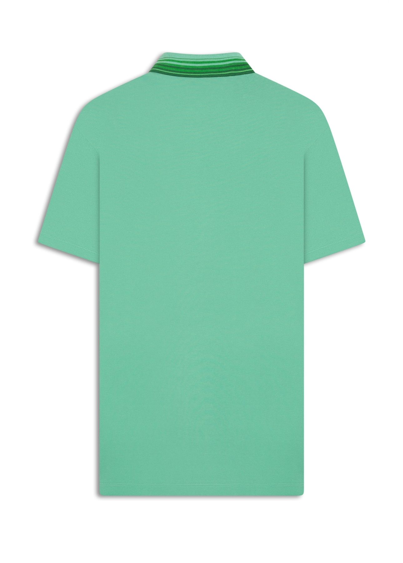 Polo Piquet Friso Triplo Classic Mc Verde Maca