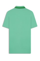 Polo Piquet Friso Triplo Classic Mc Verde Maca