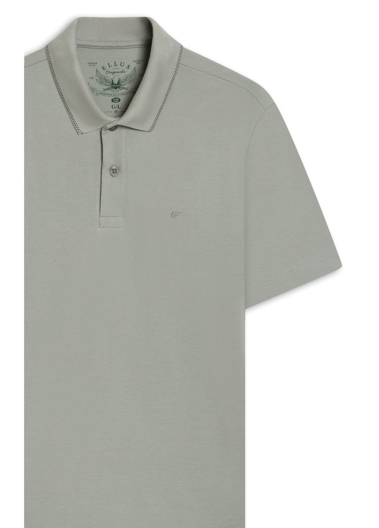 Polo Piquet Friso Verde Agua