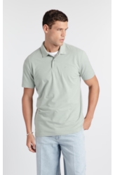Polo Piquet Friso Verde Agua