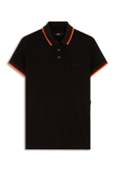 Polo Piquet Frisos Preto