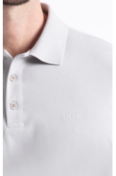 Polo  Piquet Jacquard Ellus Classic Prata