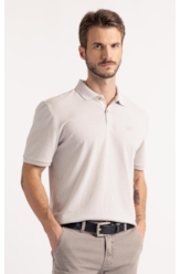 Polo Piquet Linen Ellus Classic Mc Prata