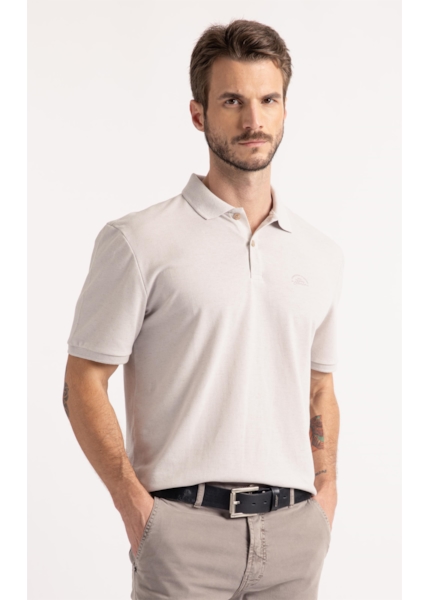 Polo Piquet Linen Ellus Classic Mc Prata