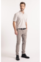 Polo Piquet Linen Ellus Classic Mc Prata