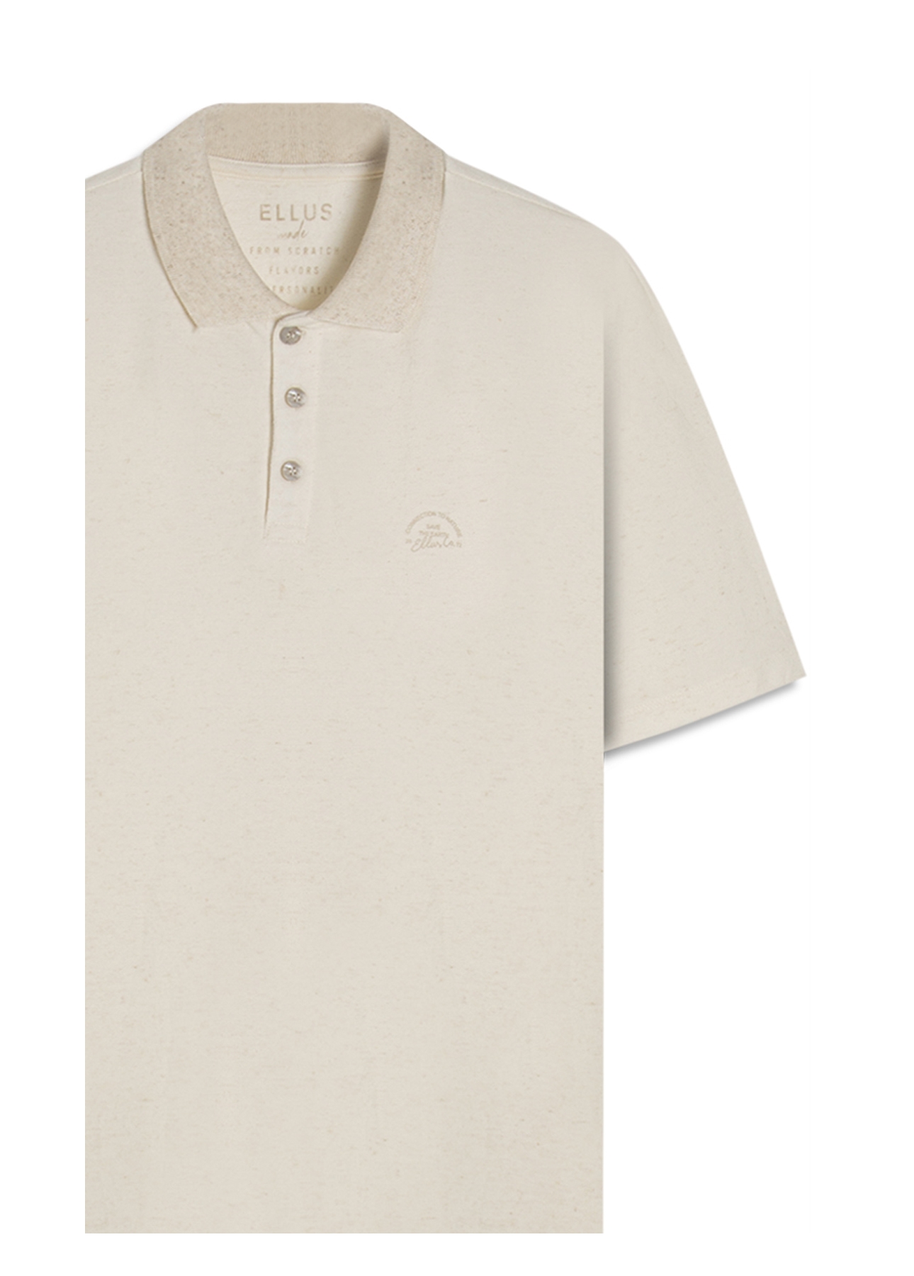 Polo Piquet Linen Ellus Classic Natural