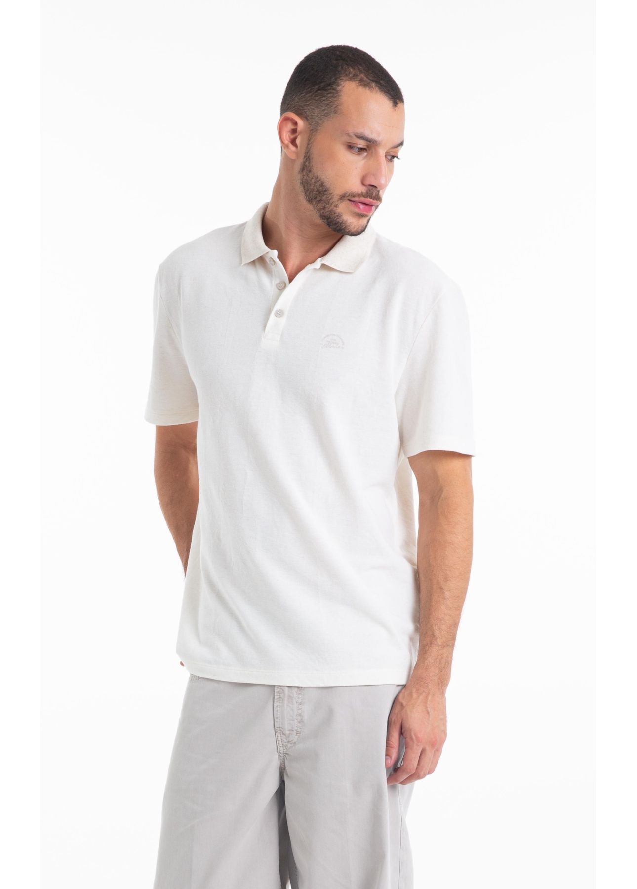 Polo Piquet Linen Ellus Classic Natural