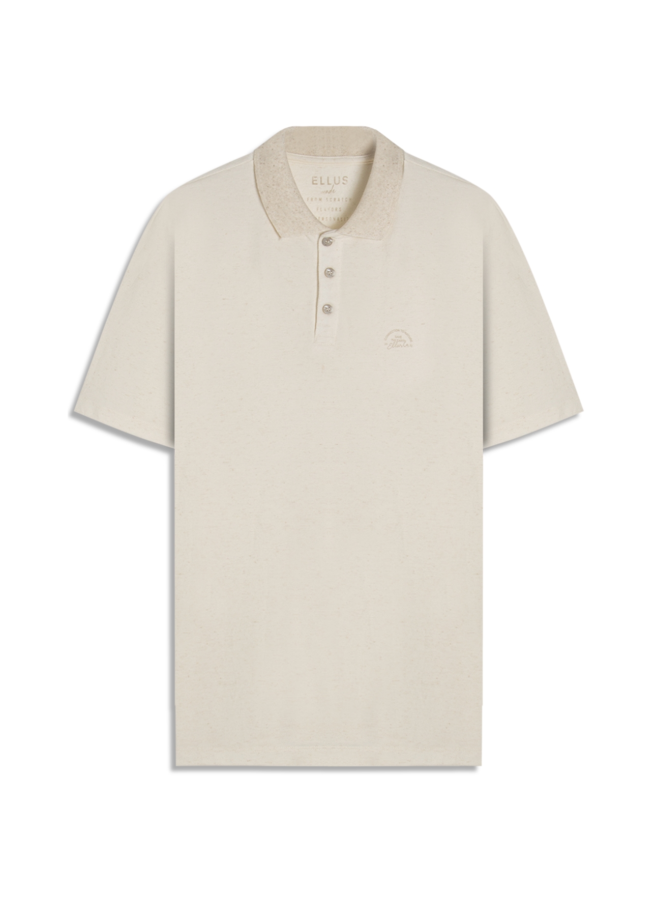 Polo Piquet Linen Ellus Classic Natural