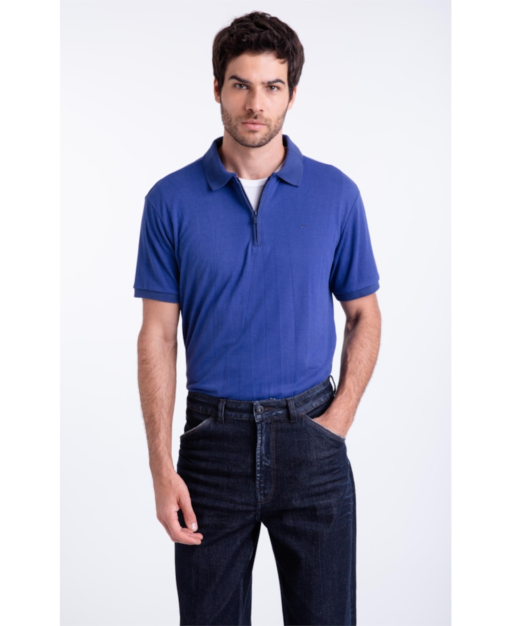 Polo Piquet Ly  Easa Azul Jeans