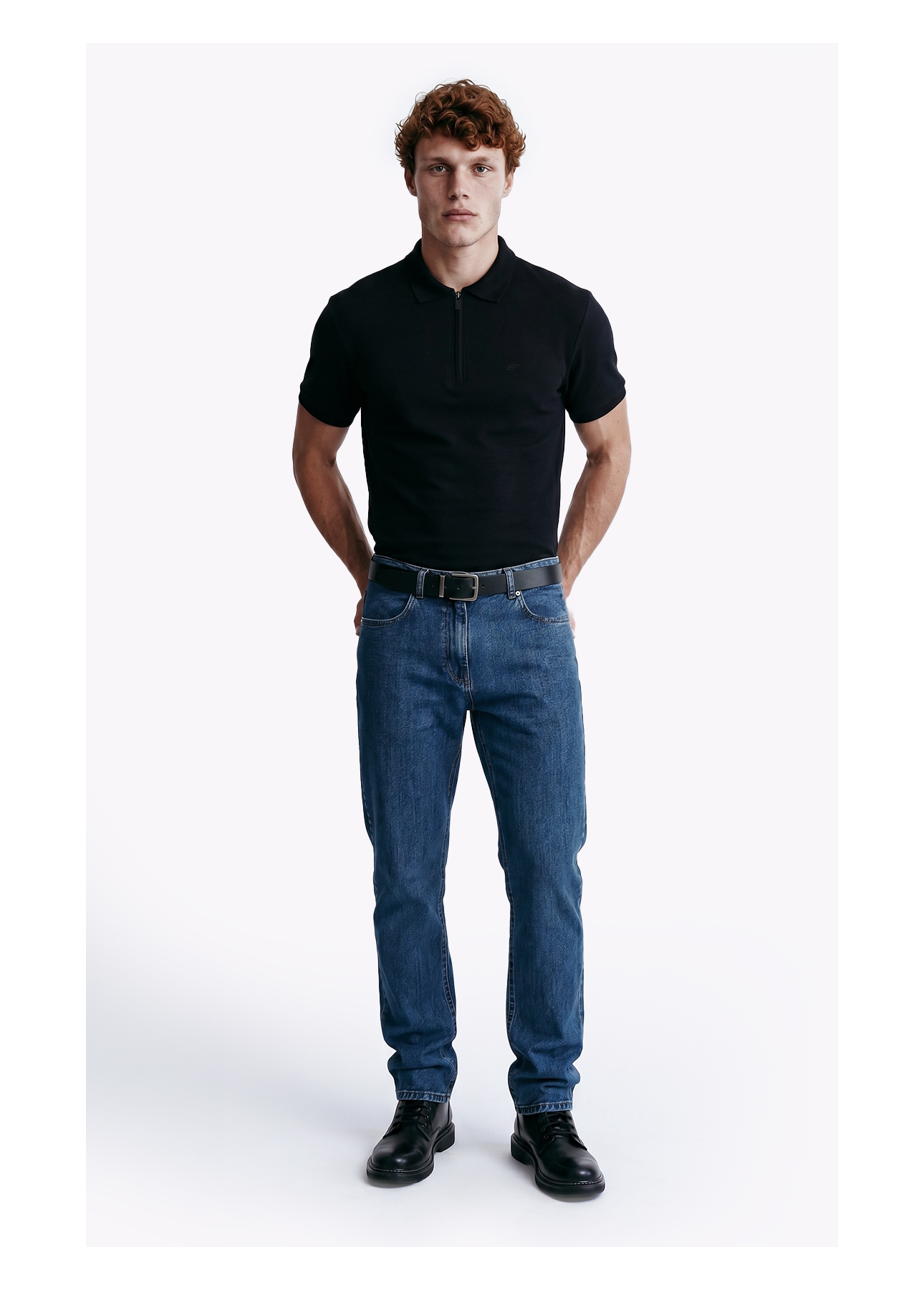 Polo Piquet Ly  Easa Preto