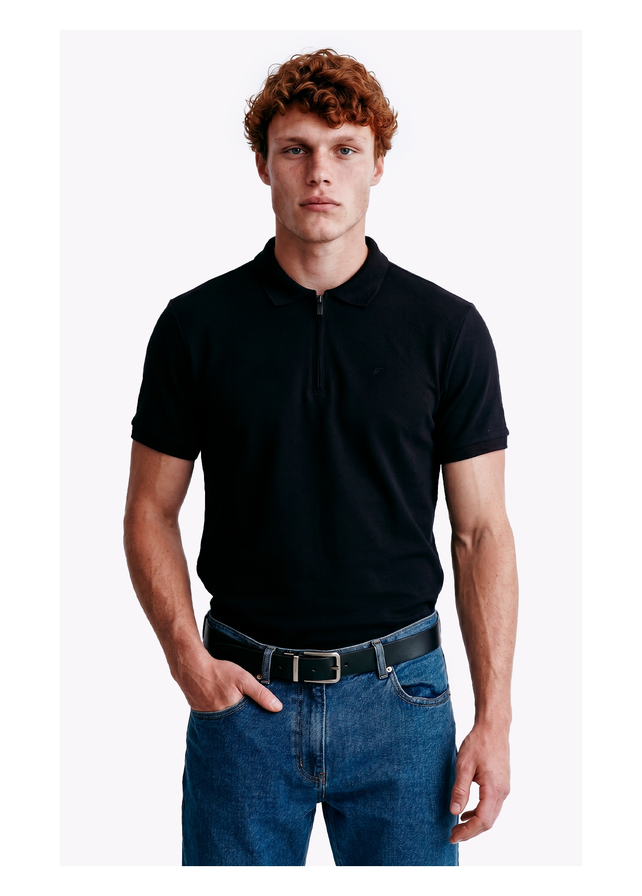 Polo Piquet Ly  Easa Preto