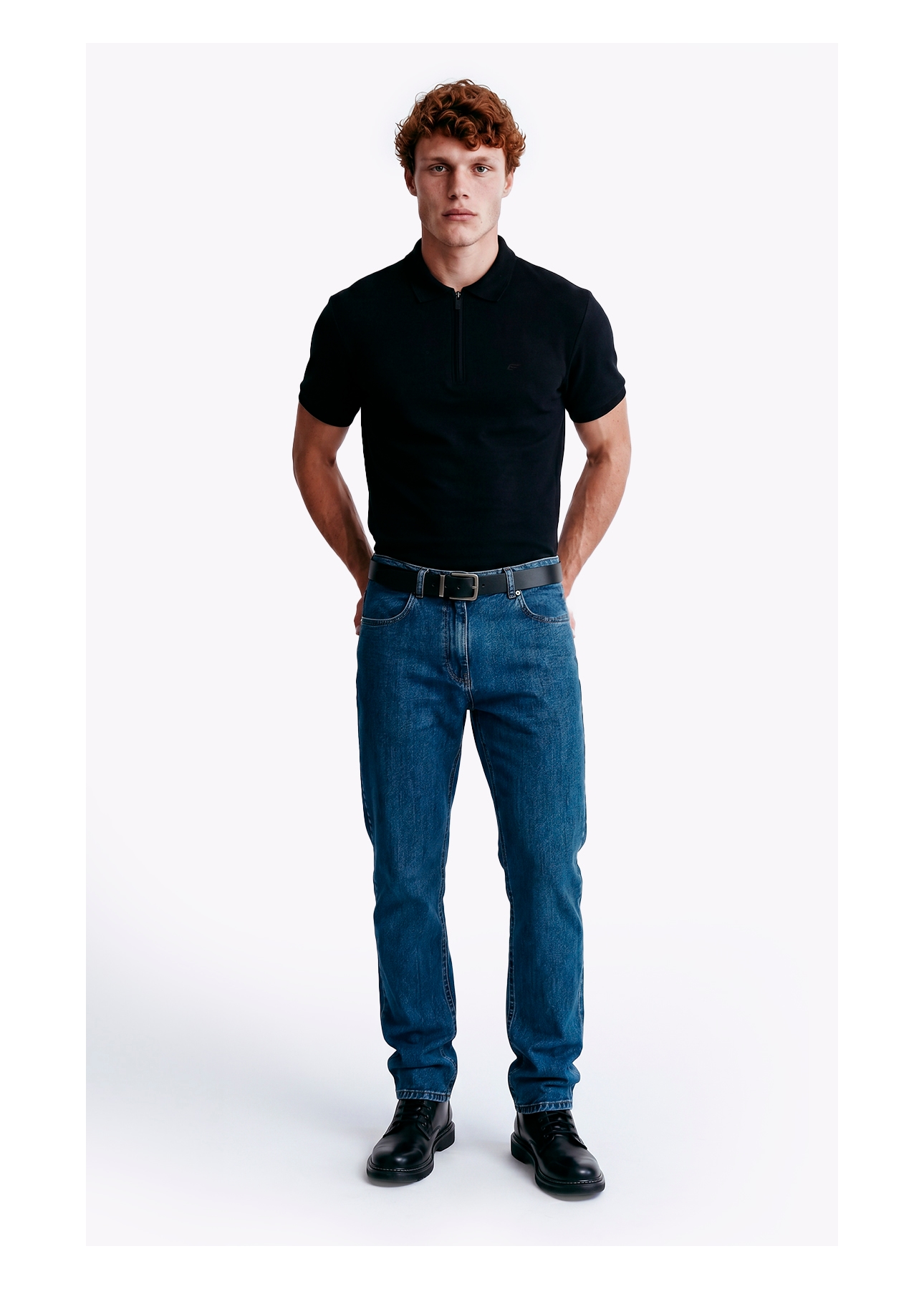 Polo Piquet Ly  Easa Preto