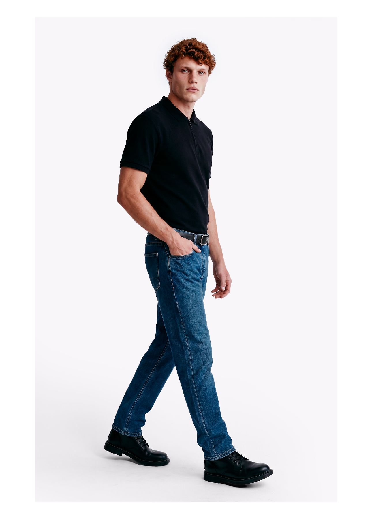 Polo Piquet Ly  Easa Preto