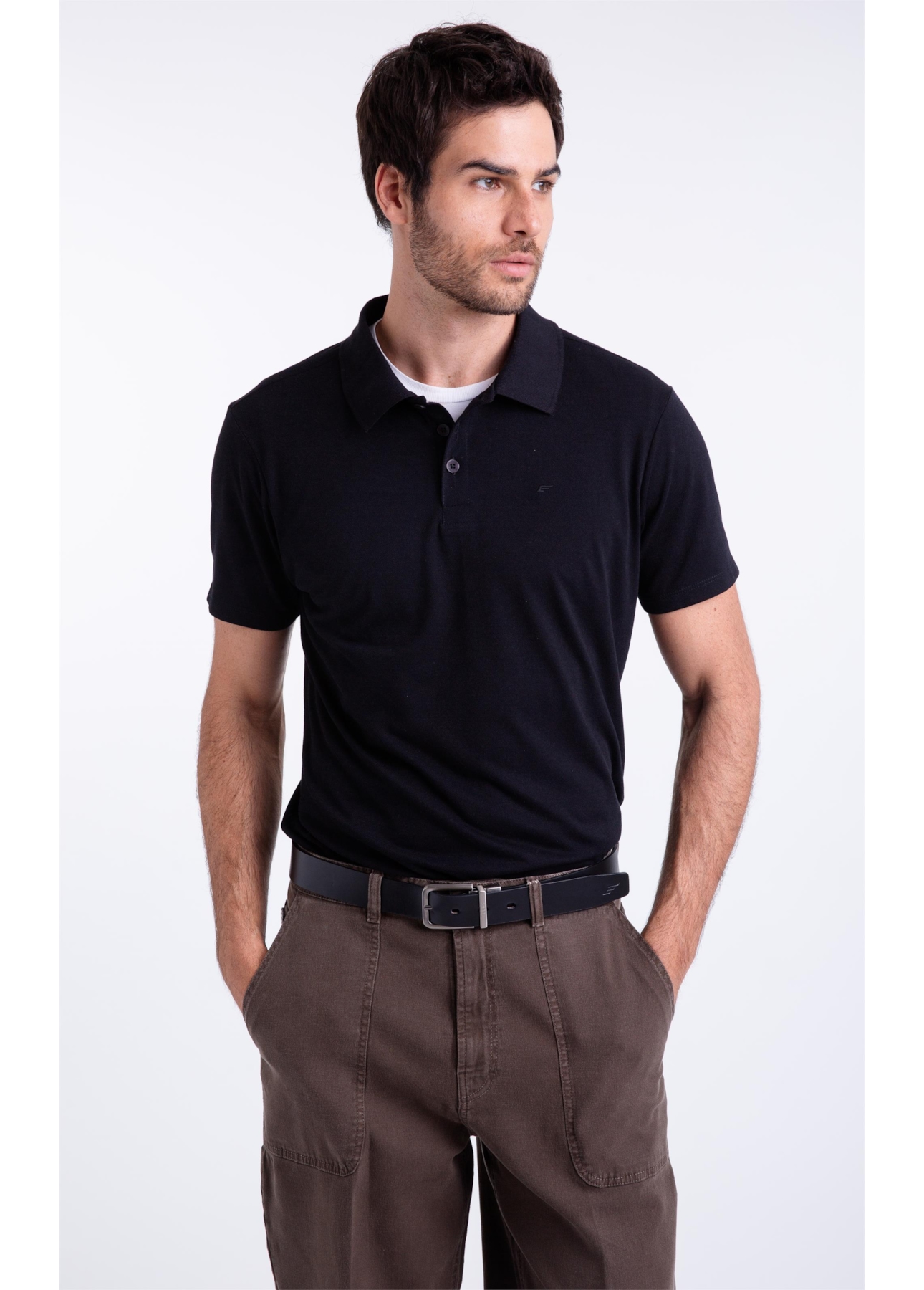 Polo Piquet Ly Easa Preto