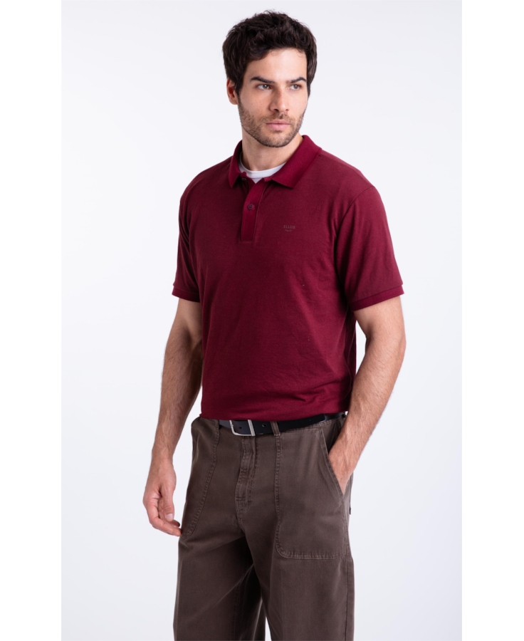 Polo Piquet Ly Ellus Bordeaux