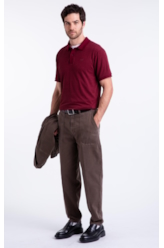 Polo Piquet Ly Ellus Bordeaux