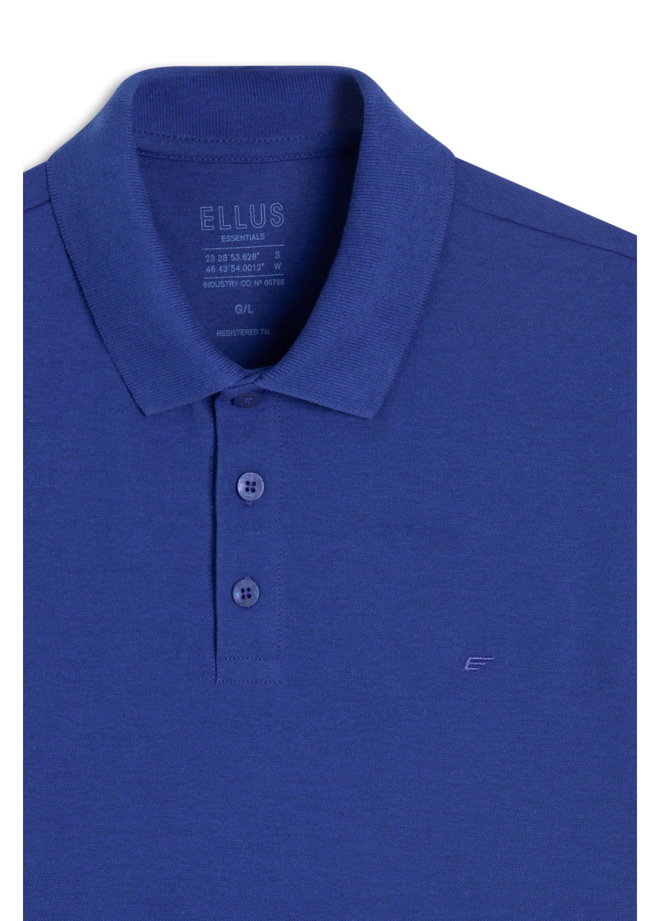 Polo Piquet Melange Easa Azul Bic