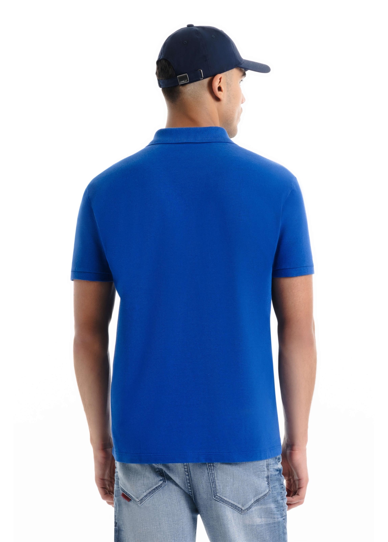 Polo Piquet Melange Easa Azul Bic