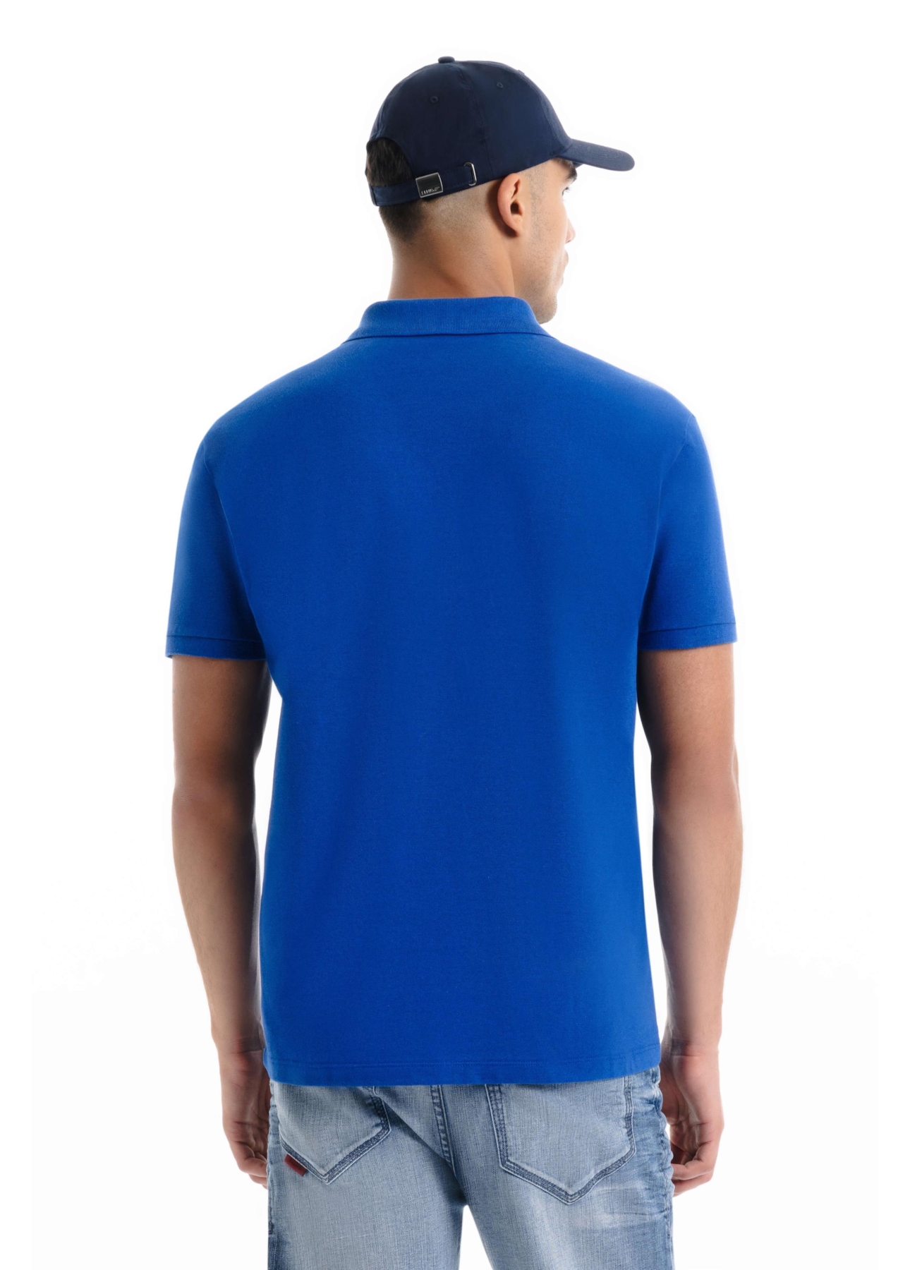 Polo Piquet Melange Easa Azul Bic