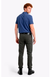 Polo Piquet Melange Easa Azul Jeans Mescla