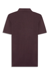 Polo Piquet Melange Easa Bordo Mescla