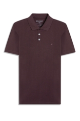 Polo Piquet Melange Easa Bordo Mescla