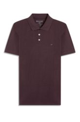 Polo Piquet Melange Easa Bordo Mescla