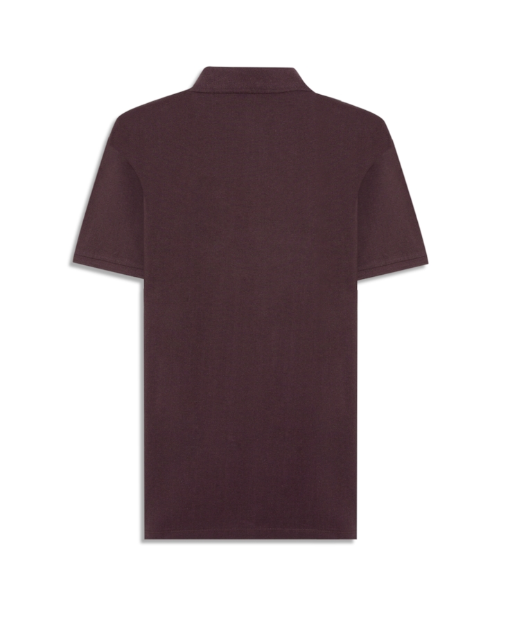 Polo Piquet Melange Easa Bordo Mescla