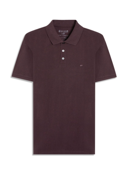 Polo Piquet Melange Easa Bordo Mescla
