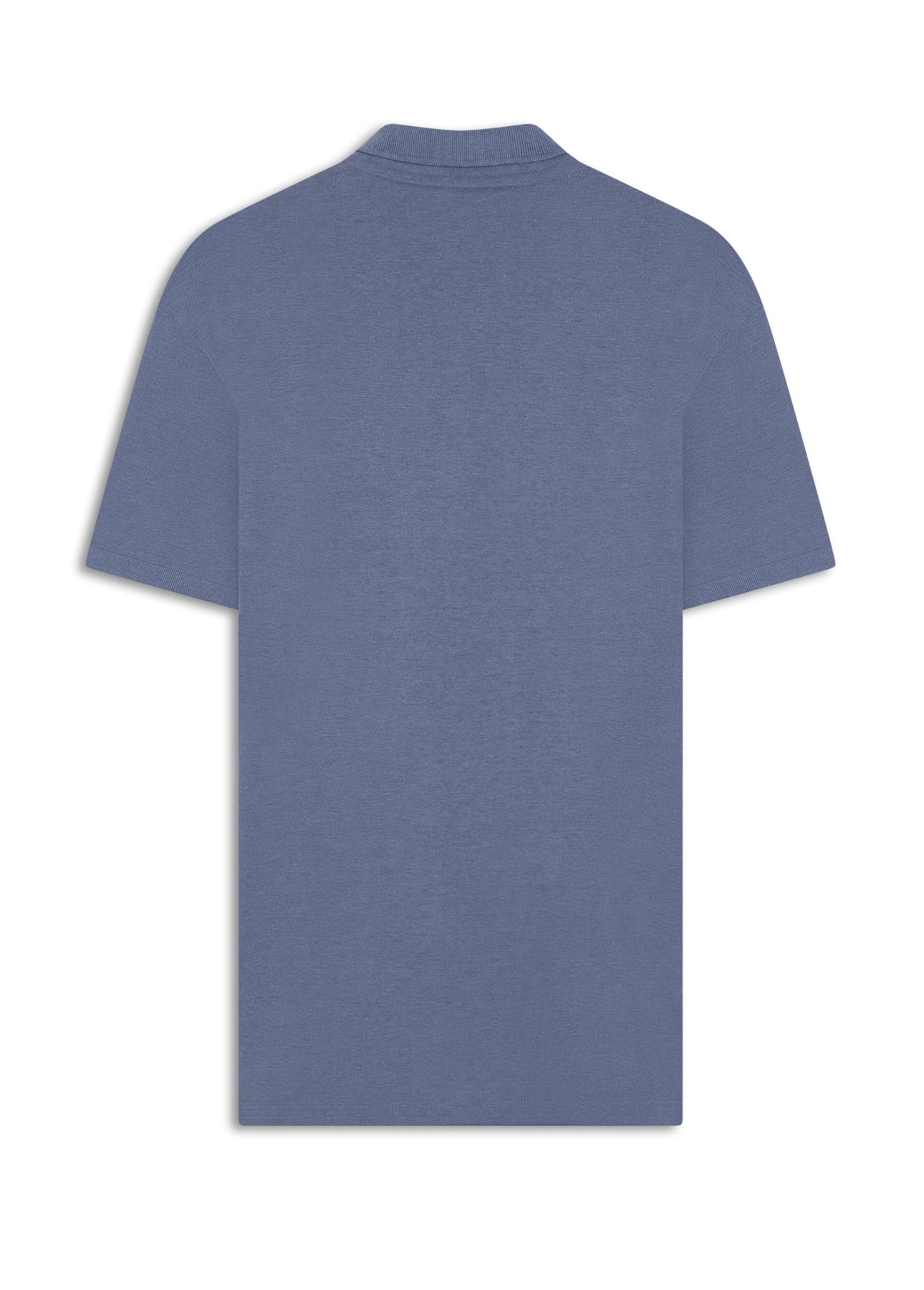 Polo Piquet Melange Easa Classic Azul Claro Mescla