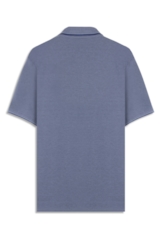Polo Piquet Melange Easa Classic Azul Pervante Mescla