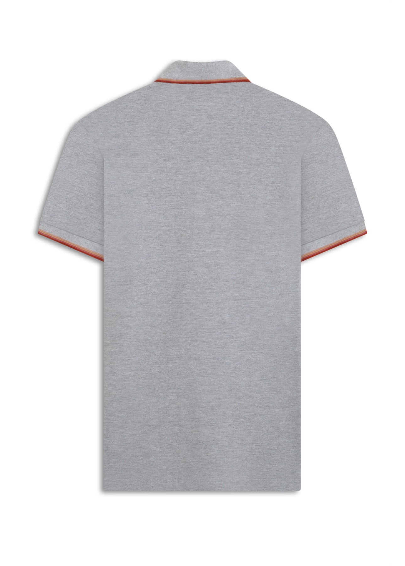 Polo Piquet Melange Easa Classic Cinza