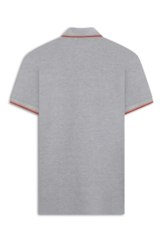 Polo Piquet Melange Easa Classic Cinza