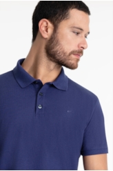 Polo Piquet Melange Easa Classic Hortencia Mescla