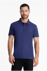 Polo Piquet Melange Easa Classic Hortencia Mescla