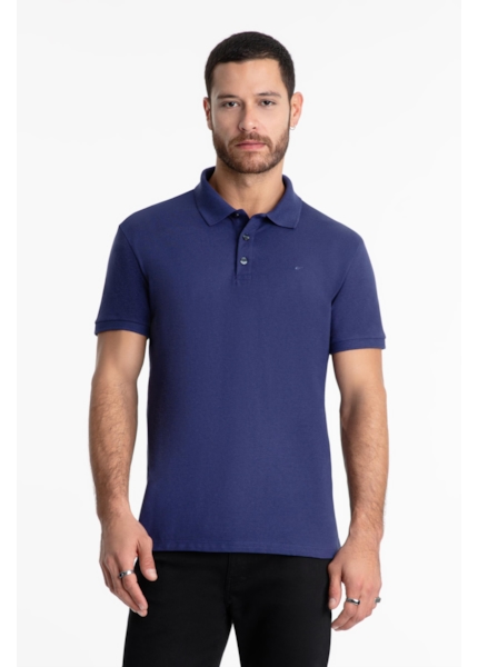 Polo Piquet Melange Easa Classic Hortencia Mescla