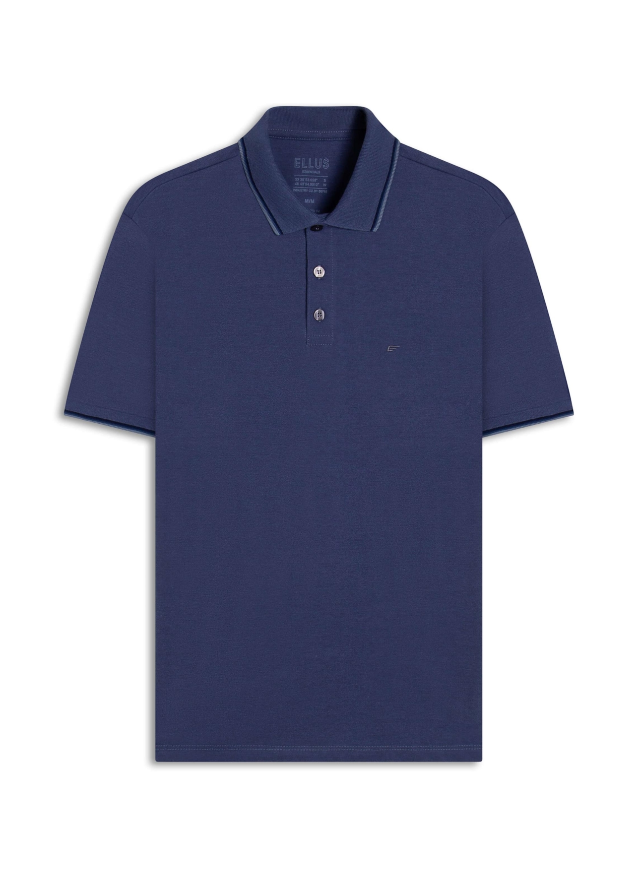 Polo Piquet Melange Easa Classic Navy Blue