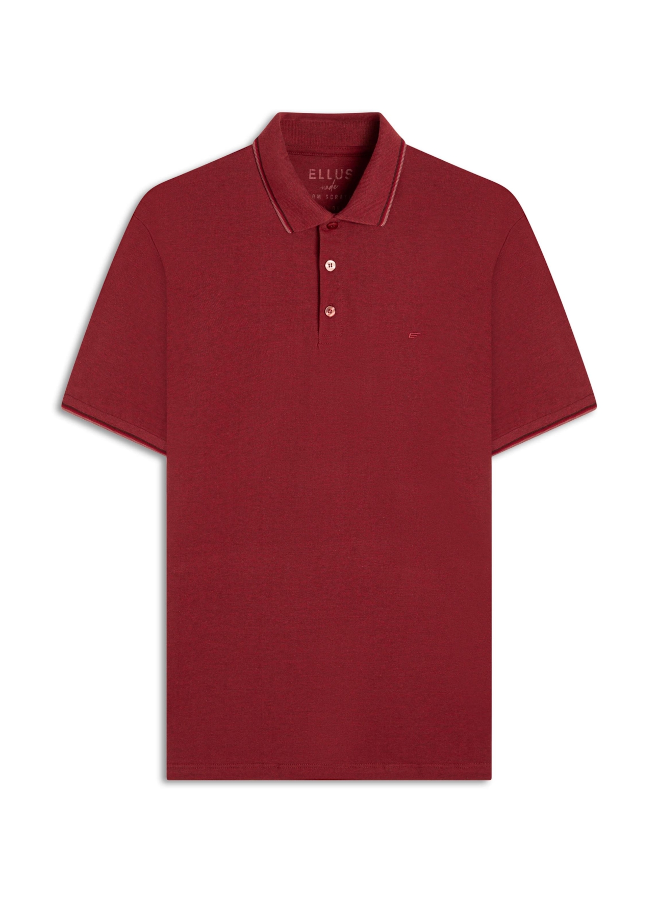 Polo Piquet Melange Easa Classic Vermelho